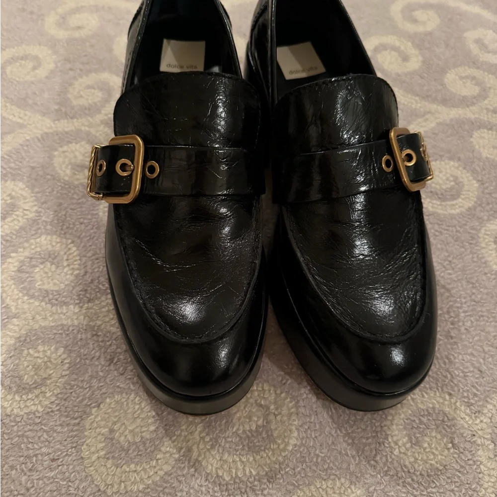 Dolce Vita black platform loafers , size 8.5 - Picture 2 of 5